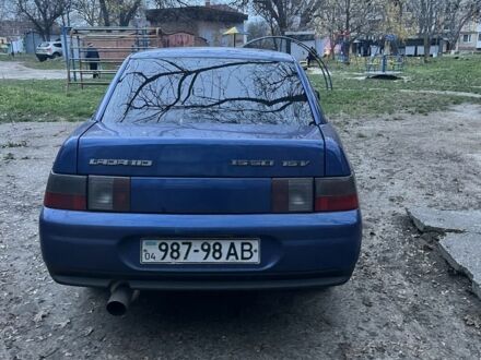 Синий ВАЗ 2110, объемом двигателя 1 л и пробегом 170 тыс. км за 1500 $, фото 1 на Automoto.ua