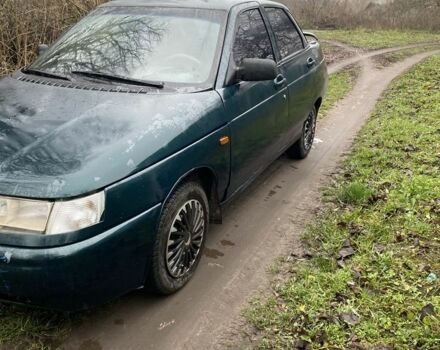 Зеленый ВАЗ 2110, объемом двигателя 1.6 л и пробегом 200 тыс. км за 1200 $, фото 1 на Automoto.ua