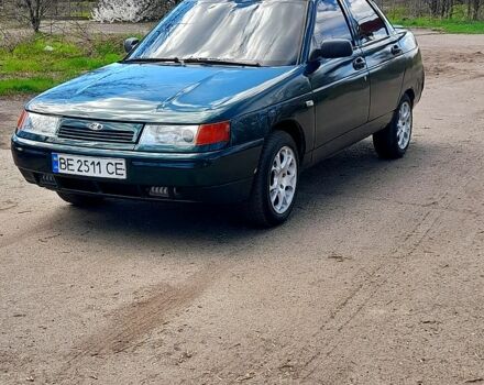 Зеленый ВАЗ 2110, объемом двигателя 1.5 л и пробегом 195 тыс. км за 2000 $, фото 4 на Automoto.ua