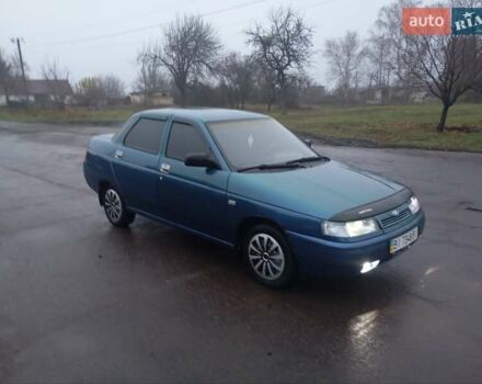 Зеленый ВАЗ 2110, объемом двигателя 1.6 л и пробегом 163 тыс. км за 1950 $, фото 1 на Automoto.ua