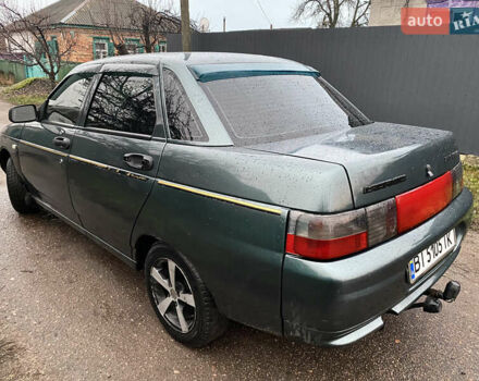 Зеленый ВАЗ 2110, объемом двигателя 1.6 л и пробегом 196 тыс. км за 1750 $, фото 1 на Automoto.ua
