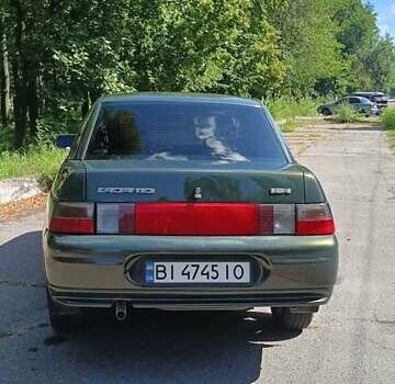 Зеленый ВАЗ 2110, объемом двигателя 1.6 л и пробегом 113 тыс. км за 3000 $, фото 1 на Automoto.ua