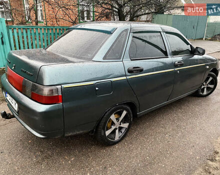 Зеленый ВАЗ 2110, объемом двигателя 1.6 л и пробегом 196 тыс. км за 1750 $, фото 3 на Automoto.ua