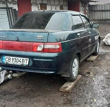 Зеленый ВАЗ 2110, объемом двигателя 1.6 л и пробегом 123 тыс. км за 2025 $, фото 1 на Automoto.ua