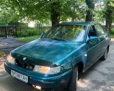 Зеленый ВАЗ 2110, объемом двигателя 1.5 л и пробегом 180 тыс. км за 1250 $, фото 1 на Automoto.ua