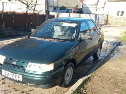 Зеленый ВАЗ 2110, объемом двигателя 1 л и пробегом 246 тыс. км за 350 $, фото 1 на Automoto.ua