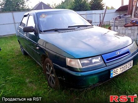 Зеленый ВАЗ 2110, объемом двигателя 1.5 л и пробегом 352 тыс. км за 900 $, фото 1 на Automoto.ua