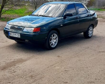 Зеленый ВАЗ 2110, объемом двигателя 1.5 л и пробегом 195 тыс. км за 2000 $, фото 1 на Automoto.ua