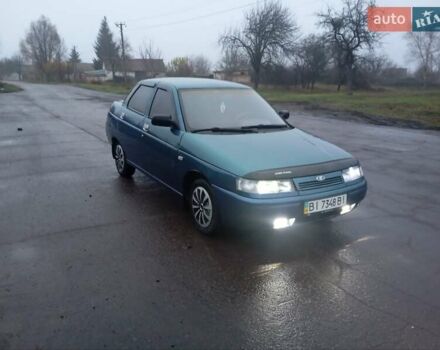 Зеленый ВАЗ 2110, объемом двигателя 1.6 л и пробегом 163 тыс. км за 1950 $, фото 1 на Automoto.ua