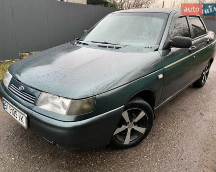 Зеленый ВАЗ 2110, объемом двигателя 1.6 л и пробегом 196 тыс. км за 1750 $, фото 1 на Automoto.ua