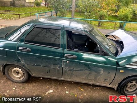 Зеленый ВАЗ 2110, объемом двигателя 1.6 л и пробегом 230 тыс. км за 500 $, фото 1 на Automoto.ua