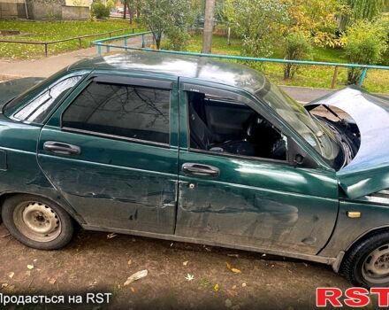 Зеленый ВАЗ 2110, объемом двигателя 1.6 л и пробегом 230 тыс. км за 500 $, фото 1 на Automoto.ua