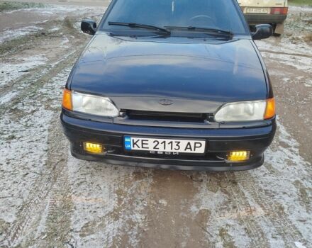 Черный ВАЗ 2113 Самара, объемом двигателя 1 л и пробегом 200 тыс. км за 2600 $, фото 1 на Automoto.ua