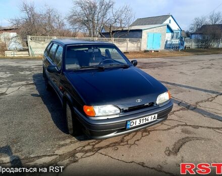 Черный ВАЗ 2114 Самара, объемом двигателя 1.5 л и пробегом 100 тыс. км за 1500 $, фото 1 на Automoto.ua