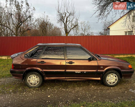 Коричневый ВАЗ 2114 Самара, объемом двигателя 1.5 л и пробегом 170 тыс. км за 900 $, фото 1 на Automoto.ua