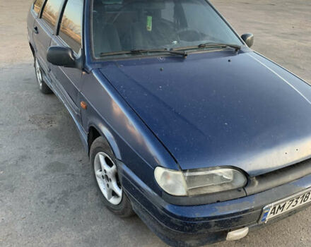 Синий ВАЗ 2114 Самара, объемом двигателя 1.5 л и пробегом 300 тыс. км за 1500 $, фото 1 на Automoto.ua