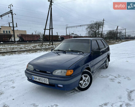 Синий ВАЗ 2114 Самара, объемом двигателя 1.5 л и пробегом 200 тыс. км за 2000 $, фото 1 на Automoto.ua