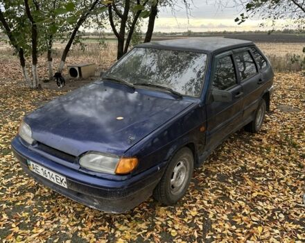 Синий ВАЗ 2114 Самара, объемом двигателя 1.5 л и пробегом 220 тыс. км за 1100 $, фото 1 на Automoto.ua