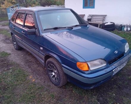 Синий ВАЗ 2114 Самара, объемом двигателя 1.5 л и пробегом 100 тыс. км за 800 $, фото 1 на Automoto.ua