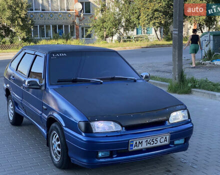 Синий ВАЗ 2114 Самара, объемом двигателя 1.6 л и пробегом 232 тыс. км за 1750 $, фото 1 на Automoto.ua