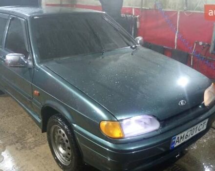 Зеленый ВАЗ 2114 Самара, объемом двигателя 1.6 л и пробегом 250 тыс. км за 1999 $, фото 1 на Automoto.ua