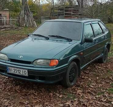 Зеленый ВАЗ 2114 Самара, объемом двигателя 1.6 л и пробегом 145 тыс. км за 2600 $, фото 1 на Automoto.ua