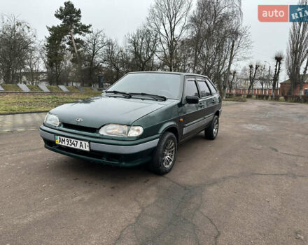 Зеленый ВАЗ 2114 Самара, объемом двигателя 1.5 л и пробегом 298 тыс. км за 1950 $, фото 1 на Automoto.ua