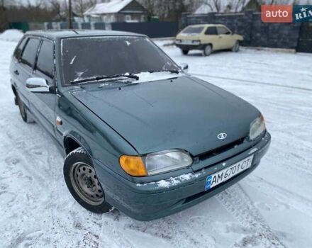 Зеленый ВАЗ 2114 Самара, объемом двигателя 1.5 л и пробегом 264 тыс. км за 2200 $, фото 1 на Automoto.ua