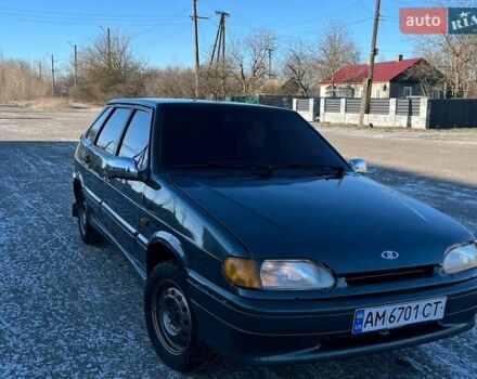 Зеленый ВАЗ 2114 Самара, объемом двигателя 1.5 л и пробегом 264 тыс. км за 2200 $, фото 1 на Automoto.ua