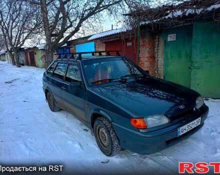 Зеленый ВАЗ 2114 Самара, объемом двигателя 1.6 л и пробегом 1330 тыс. км за 3850 $, фото 1 на Automoto.ua
