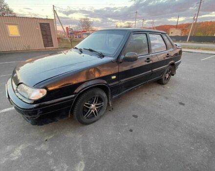 Чорний ВАЗ 2115 Самара, об'ємом двигуна 1.6 л та пробігом 208 тис. км за 1600 $, фото 2 на Automoto.ua