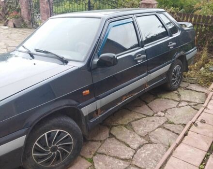 Черный ВАЗ 2115 Самара, объемом двигателя 1.4 л и пробегом 130 тыс. км за 715 $, фото 2 на Automoto.ua