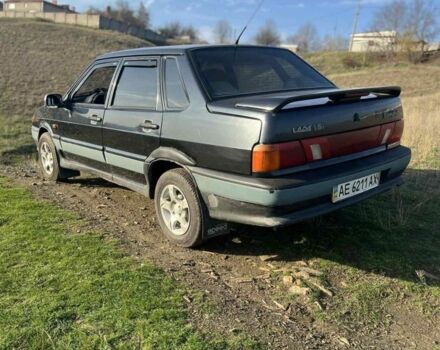 Черный ВАЗ 2115 Самара, объемом двигателя 1.5 л и пробегом 200 тыс. км за 1350 $, фото 2 на Automoto.ua