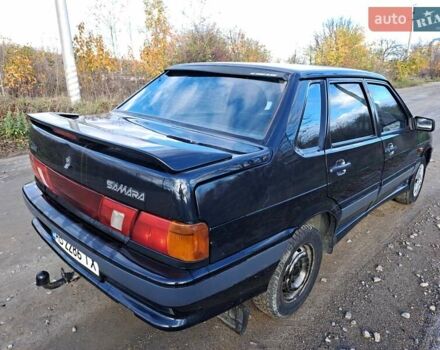 Черный ВАЗ 2115 Самара, объемом двигателя 1.5 л и пробегом 250 тыс. км за 2300 $, фото 12 на Automoto.ua