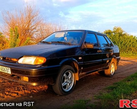 Черный ВАЗ 2115 Самара, объемом двигателя 1.5 л и пробегом 130 тыс. км за 1700 $, фото 1 на Automoto.ua