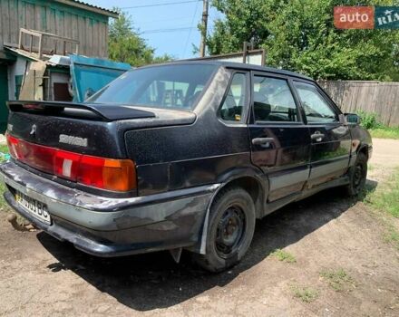 Черный ВАЗ 2115 Самара, объемом двигателя 1.5 л и пробегом 137 тыс. км за 1200 $, фото 2 на Automoto.ua