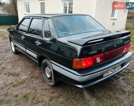 Черный ВАЗ 2115 Самара, объемом двигателя 1.5 л и пробегом 130 тыс. км за 1750 $, фото 1 на Automoto.ua
