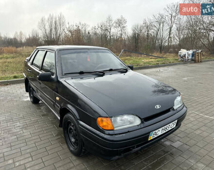 Черный ВАЗ 2115 Самара, объемом двигателя 1.5 л и пробегом 169 тыс. км за 1300 $, фото 1 на Automoto.ua