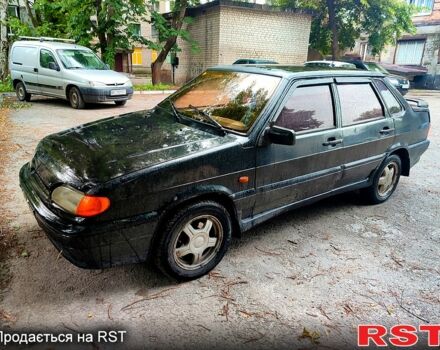 Черный ВАЗ 2115 Самара, объемом двигателя 1.5 л и пробегом 350 тыс. км за 850 $, фото 1 на Automoto.ua