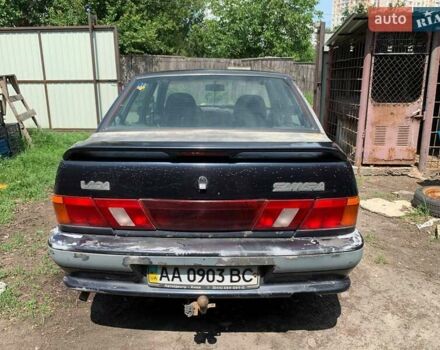 Черный ВАЗ 2115 Самара, объемом двигателя 1.5 л и пробегом 137 тыс. км за 1200 $, фото 5 на Automoto.ua