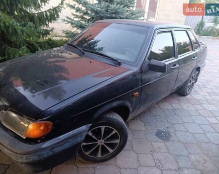 Черный ВАЗ 2115 Самара, объемом двигателя 1.6 л и пробегом 319 тыс. км за 1800 $, фото 2 на Automoto.ua