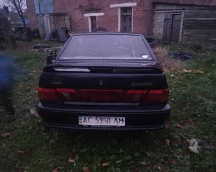 Черный ВАЗ 2115 Самара, объемом двигателя 1 л и пробегом 300 тыс. км за 900 $, фото 1 на Automoto.ua