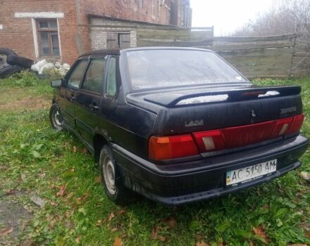 Черный ВАЗ 2115 Самара, объемом двигателя 1 л и пробегом 300 тыс. км за 900 $, фото 4 на Automoto.ua