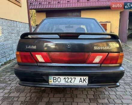 Черный ВАЗ 2115 Самара, объемом двигателя 1.6 л и пробегом 295 тыс. км за 1900 $, фото 3 на Automoto.ua