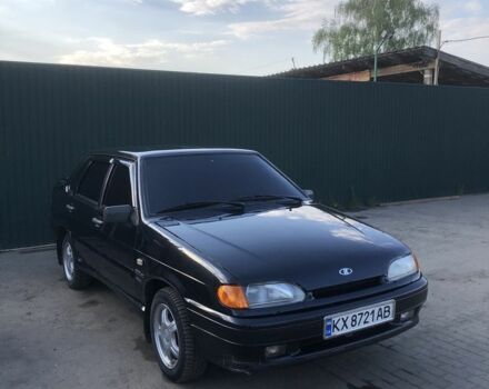 Черный ВАЗ 2115 Самара, объемом двигателя 1.6 л и пробегом 225 тыс. км за 2550 $, фото 1 на Automoto.ua