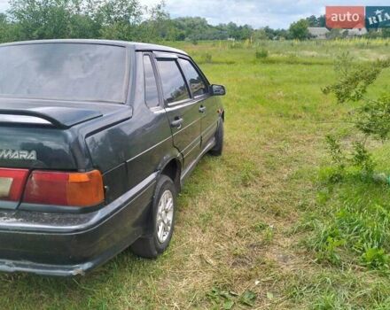 Черный ВАЗ 2115 Самара, объемом двигателя 1.6 л и пробегом 156 тыс. км за 2000 $, фото 4 на Automoto.ua