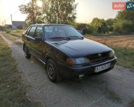 Черный ВАЗ 2115 Самара, объемом двигателя 1.6 л и пробегом 65 тыс. км за 2300 $, фото 1 на Automoto.ua