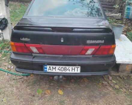 Черный ВАЗ 2115 Самара, объемом двигателя 1.6 л и пробегом 175 тыс. км за 1800 $, фото 2 на Automoto.ua