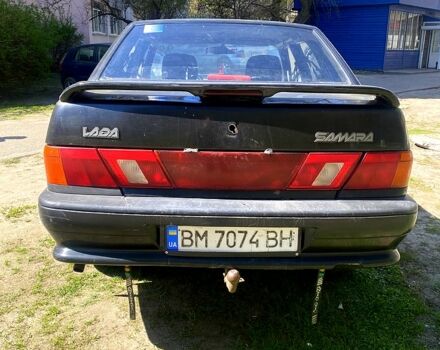 Черный ВАЗ 2115 Самара, объемом двигателя 1.6 л и пробегом 200 тыс. км за 1100 $, фото 7 на Automoto.ua