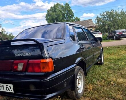 Черный ВАЗ 2115 Самара, объемом двигателя 1.6 л и пробегом 200 тыс. км за 1700 $, фото 3 на Automoto.ua